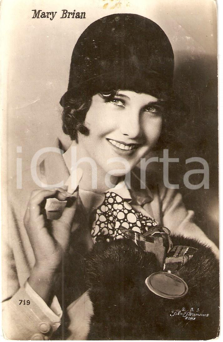 Cartolina originale da collezione 1926 CINEMA Actress Mary BRIAN Portrait Cartolina FP VG 1
