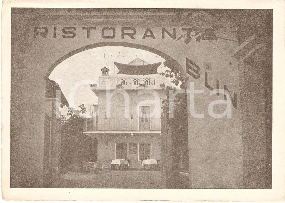 Cartolina originale da collezione 1955 ca SALA DI GIAVENO (TO) Grande ristorante BLIN *Cartolina FG NV 1