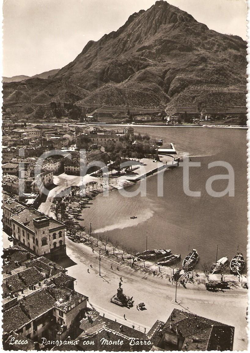 Cartolina originale da collezione 1956 LECCO Panorama con MONTE BARRO Cartolina FG VG 1