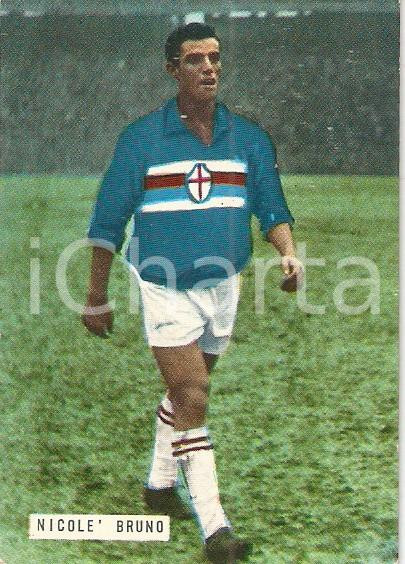 Oggetto da collezione cartaceo EDIZIONI FOTO CALCIO  CALCIATORI 1965  1966 Bruno NICOLE  n. 179 SAMPDORIA 1