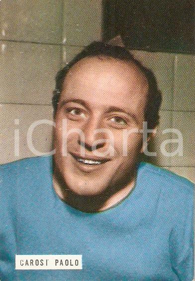 Oggetto da collezione cartaceo EDIZIONI FOTO CALCIO  CALCIATORI 1965  1966 Figurina Paolo CAROSI n. 123 LAZIO 1