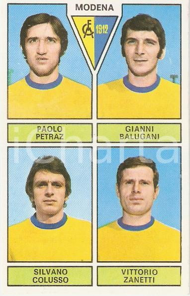 Oggetto da collezione cartaceo PANINI CALCIATORI 1971  1972 Figurina MODENA Petraz Balugani Colusso Zanetti 2 1