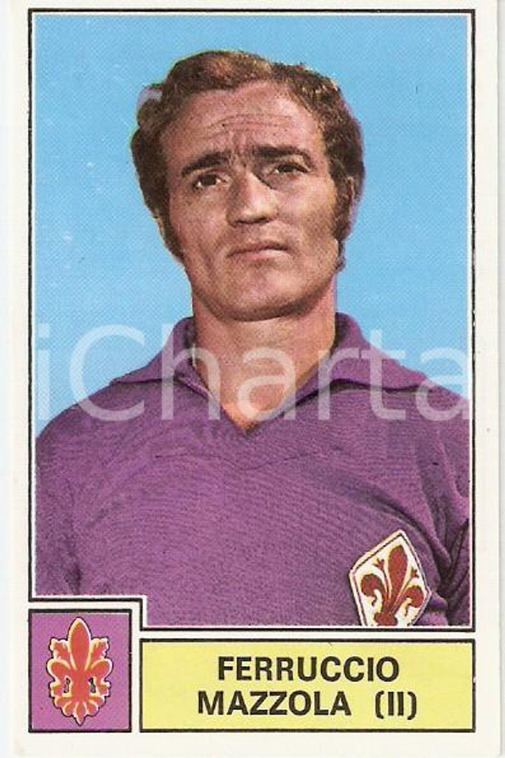 Oggetto da collezione cartaceo PANINI CALCIATORI 1971  1972 Figurina Ferruccio MAZZOLA Serie A FIORENTINA 1 1