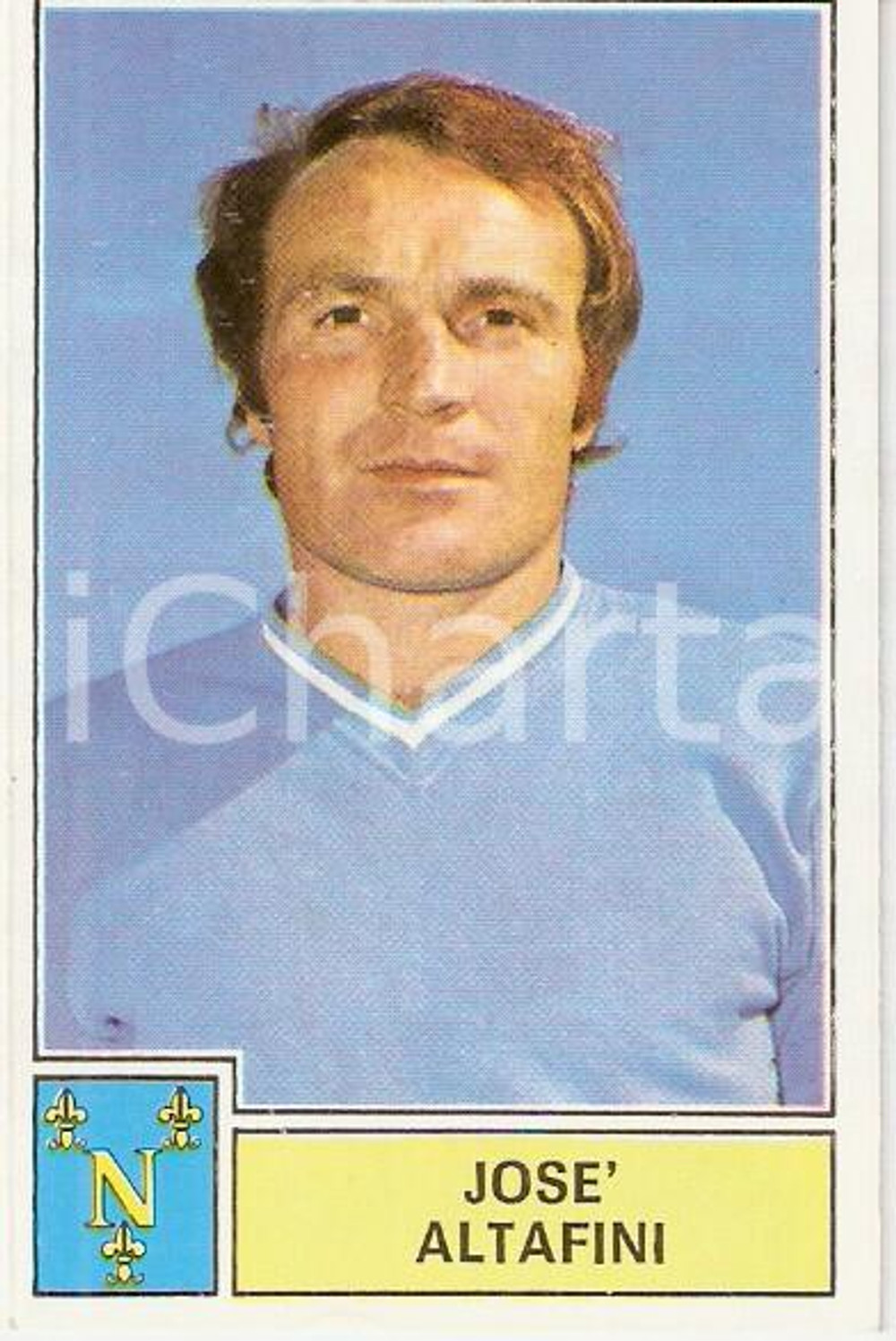 Oggetto da collezione cartaceo PANINI CALCIATORI 1971 - 1972 Figurina José ALTAFINI Serie A NAPOLI 1