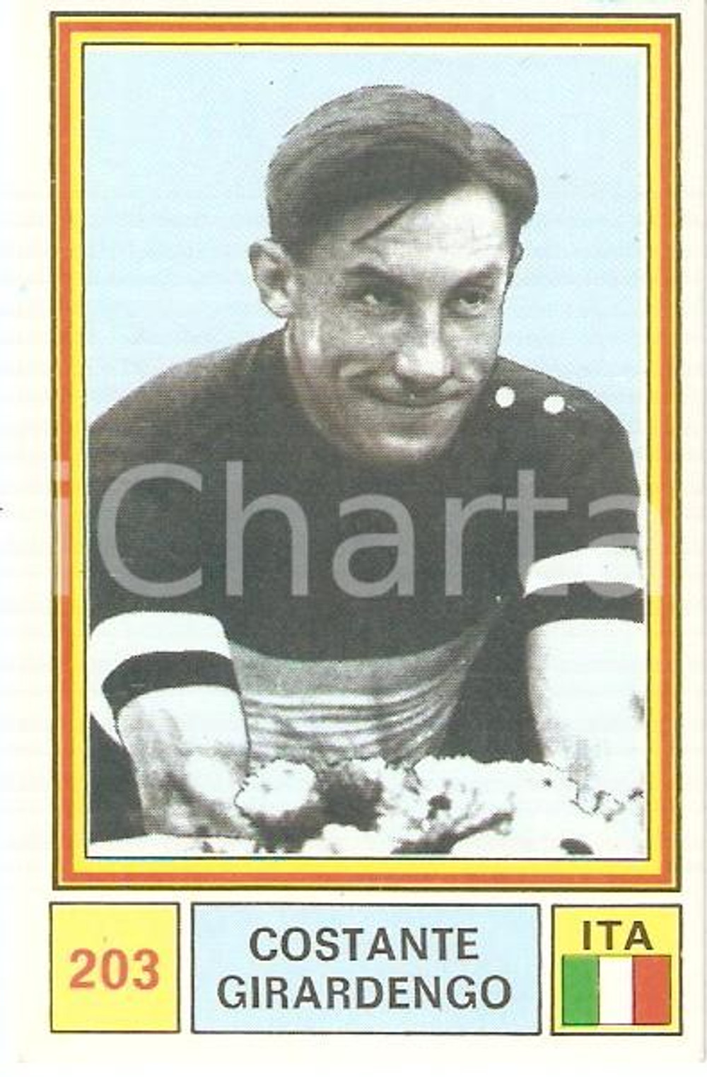 Oggetto da collezione cartaceo PANINI  SPRINT 1971 Figurina Costante GIRARDENGO n. 203 Ciclismo 1