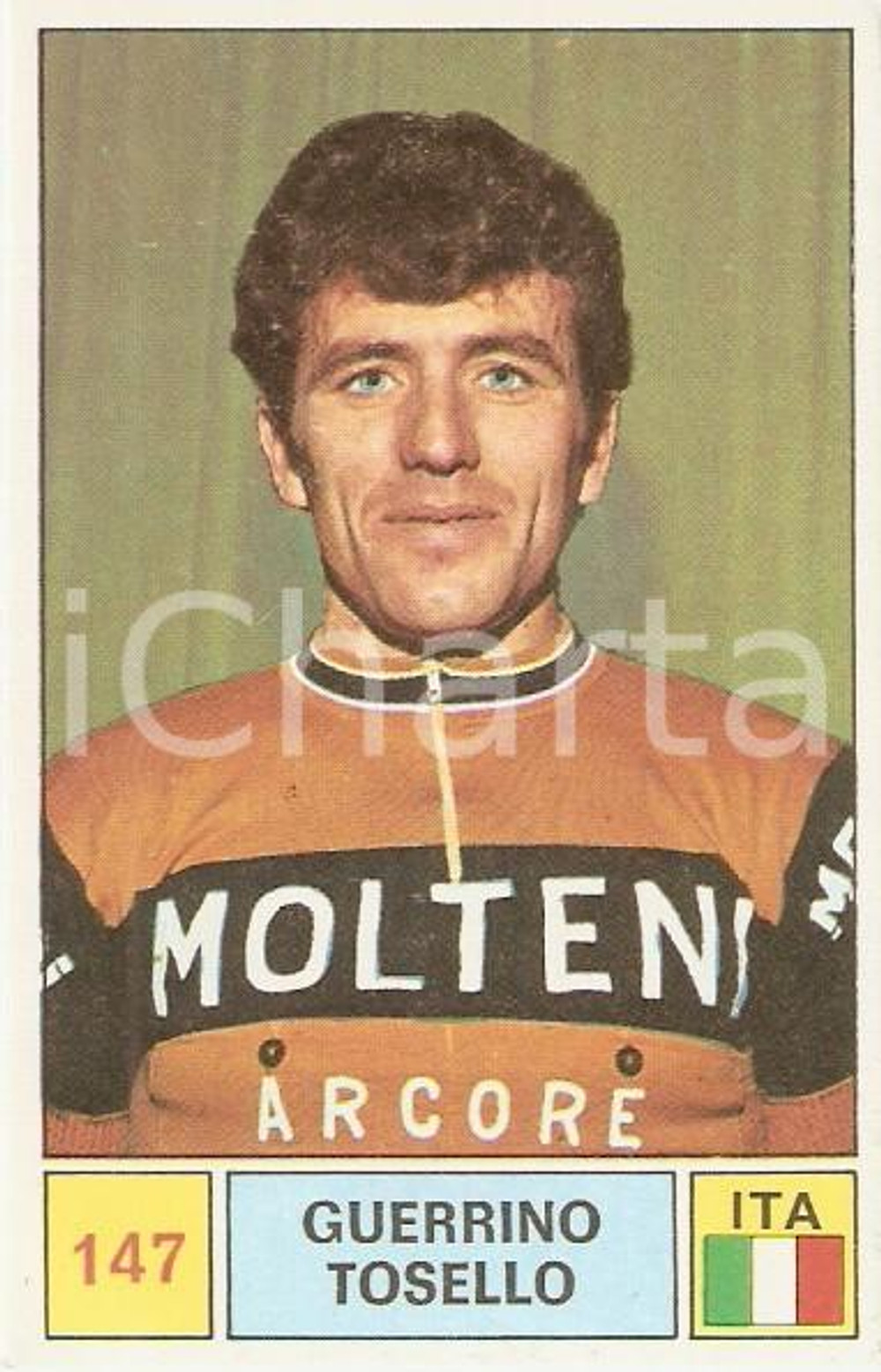 Oggetto da collezione cartaceo PANINI SPRINT 1971 Figurina Guerrino TOSELLO n. 147 Ciclismo Sponsor MOLTENI 1 1