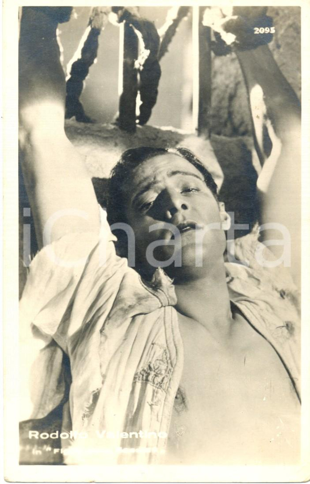 Cartolina originale da collezione 1926 Rodolfo VALENTINO Il Figlio dello Sceicco FP NV 1