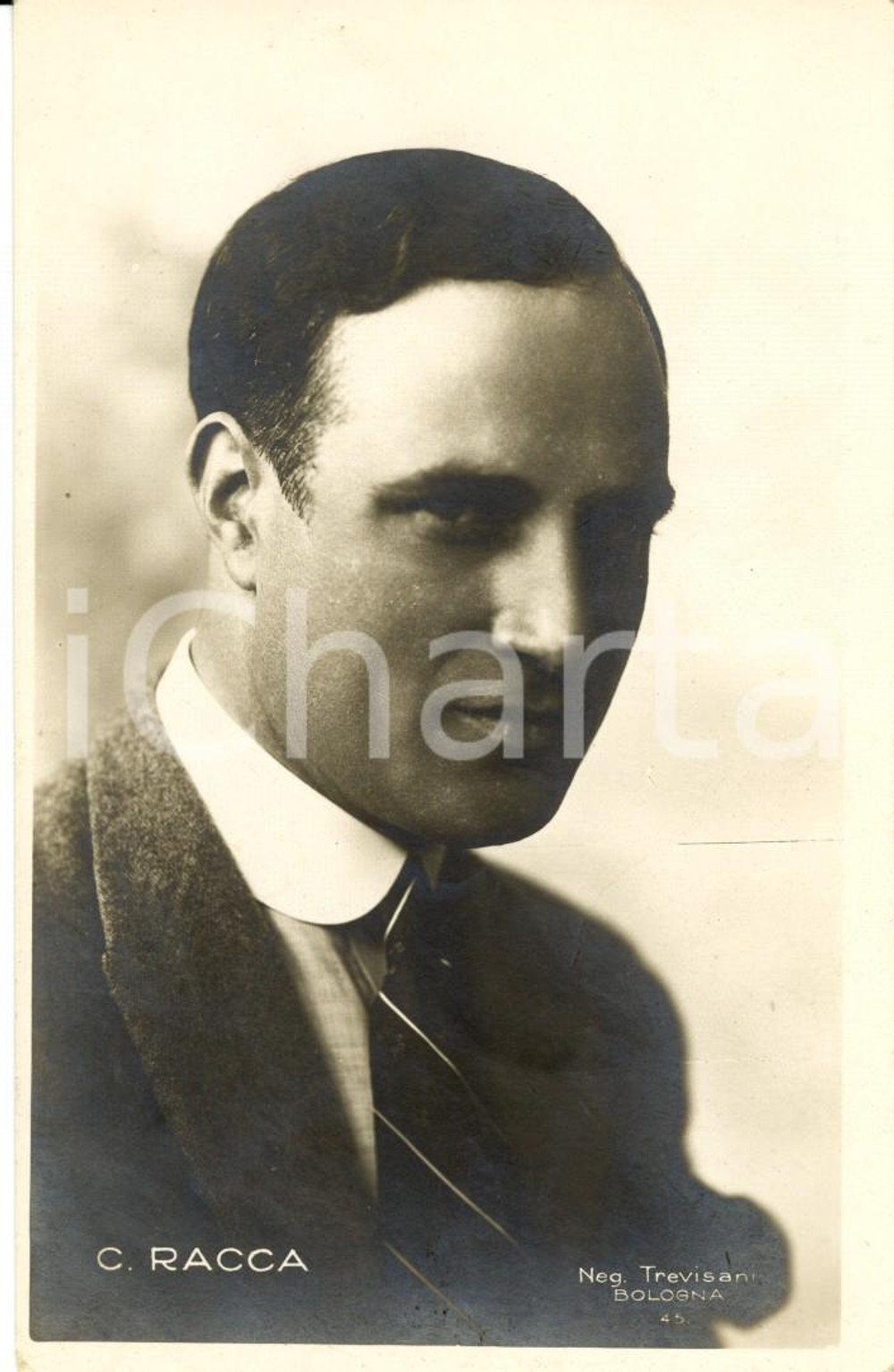 Cartolina originale da collezione Corrado RACCA anni  20  Fotoritratto d epoca 1