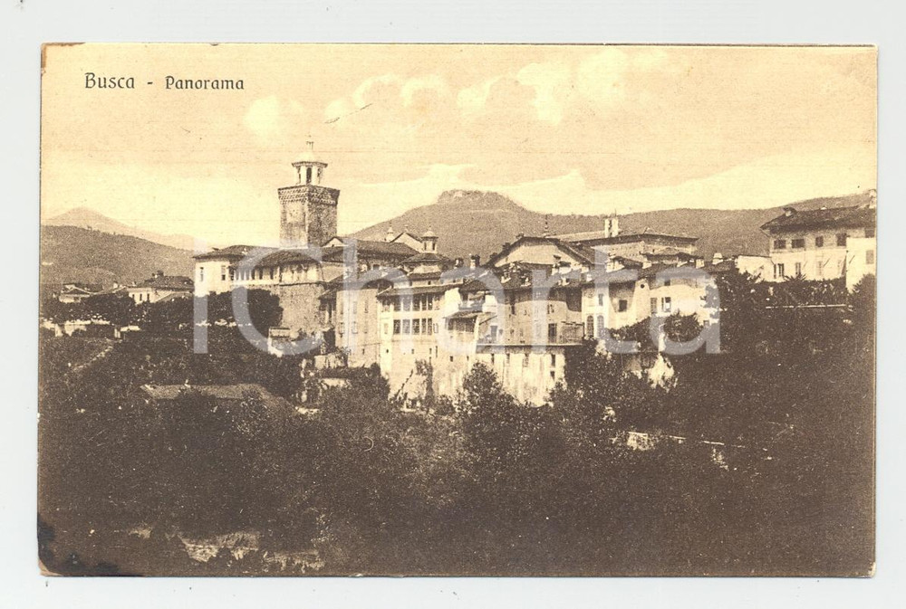 Cartolina originale da collezione Busca anni '20 - Veduta generale d'epoca 1