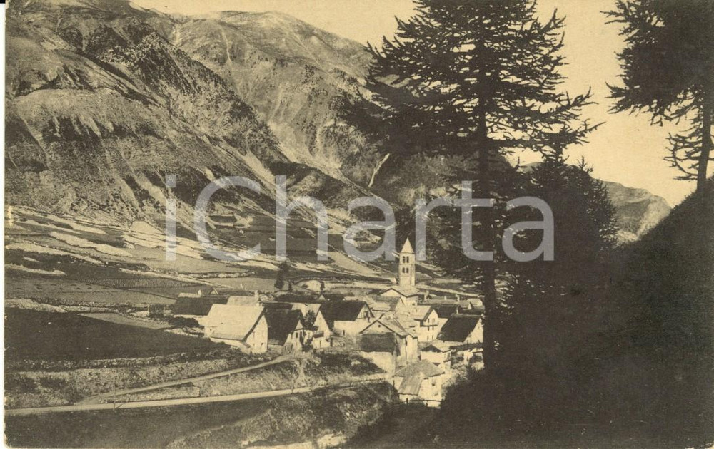 Cartolina originale da collezione Cartolina Valle Stura, Bersezio - Panorama 1