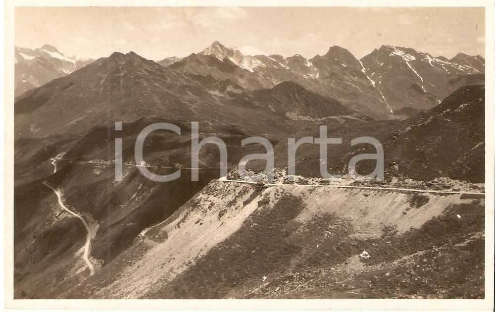 Cartolina originale da collezione 1930 Passo Monte Giovo, Alpi Retiche  Panorama 1
