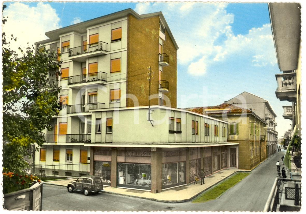 Cartolina originale da collezione 1965 NOVATE MILANESE (MI) Via REPUBBLICA FG VG 1