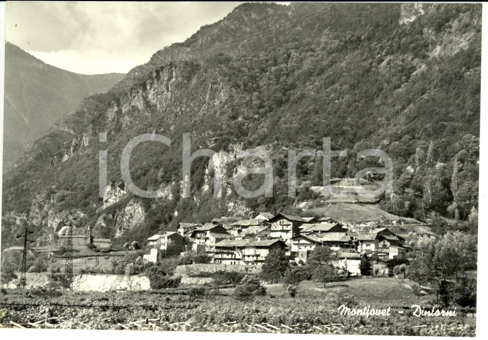 Cartolina originale da collezione 1950 ca MONTJOVET (AO) Dintorni della cittÃ  *Cartolina FG NV 1