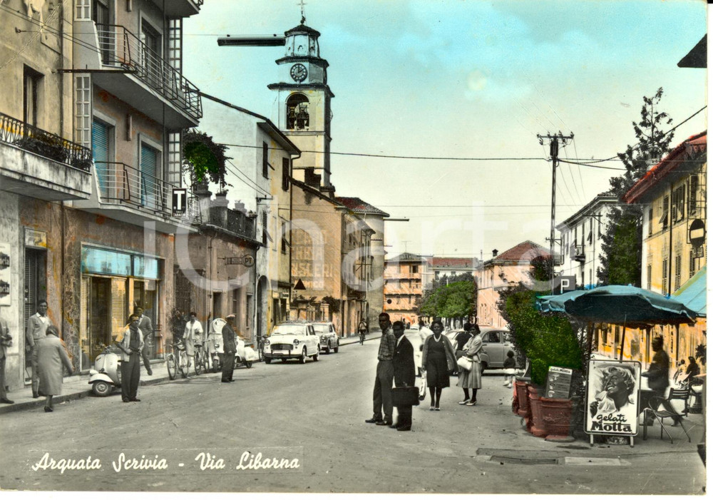 Cartolina originale da collezione 1968 ARQUATA SCRIVIA (AL) Via Libarna *Cartolina postale FG VG 1