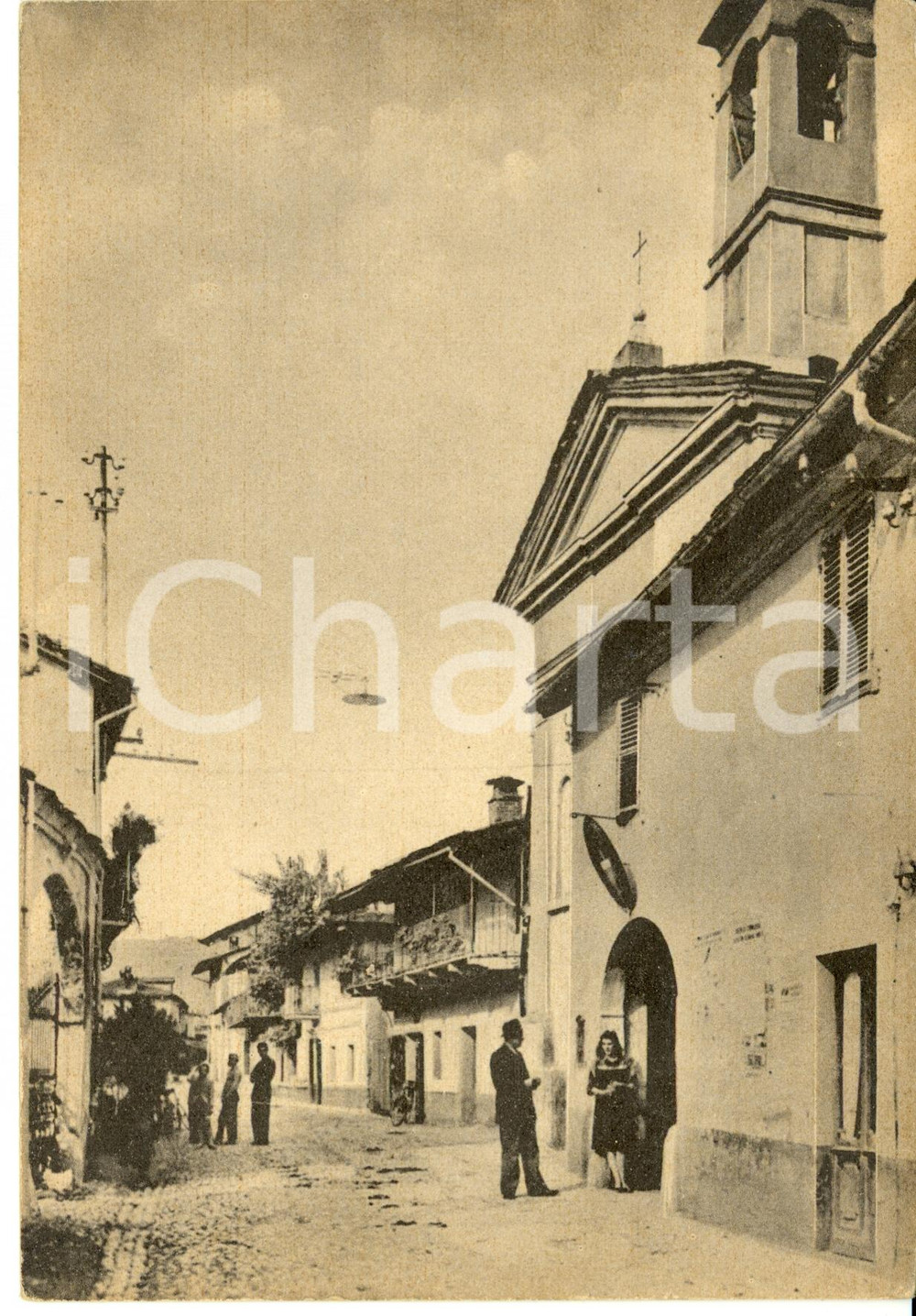 Cartolina originale da collezione 1940 ca CERVASCA CN Via Roma Cartolina postale FG NV 1