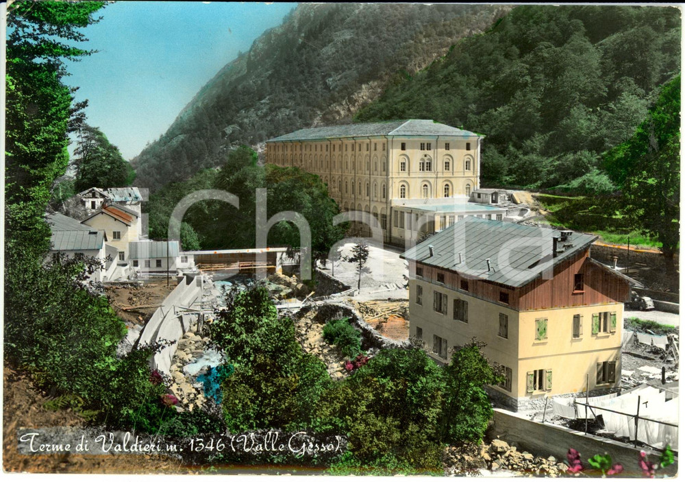 Cartolina originale da collezione 1960 VALDIERI CN Terme di Valdieri Cartolina postale FG VG 1