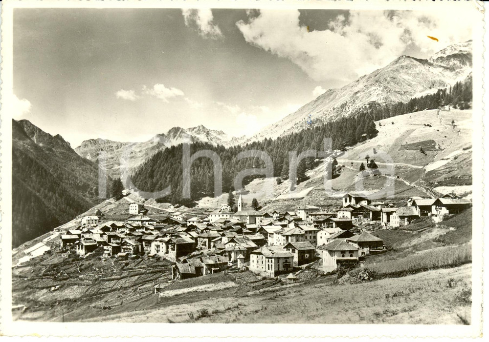 Cartolina originale da collezione 1947 PEIO (TN) Panorama *Cartolina postale FG VG 1
