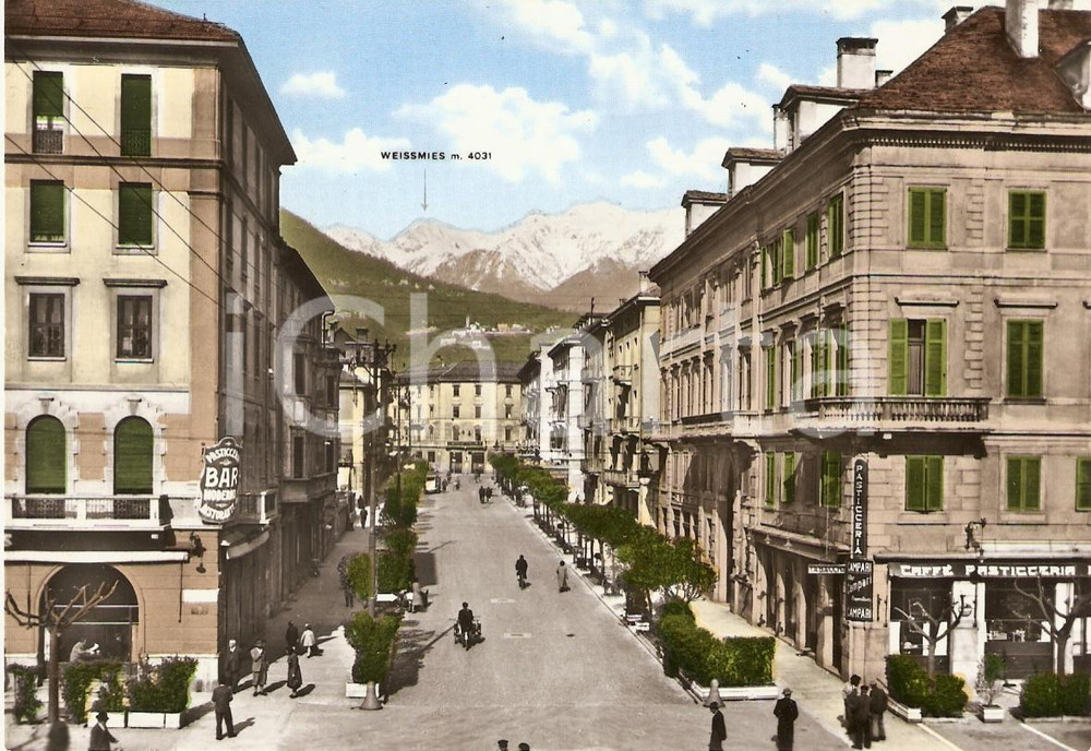 Cartolina originale da collezione 1955 ca DOMODOSSOLA VB Corso Avv. Paolo FERRARIS con WEISSMEIS Animata FG NV 1