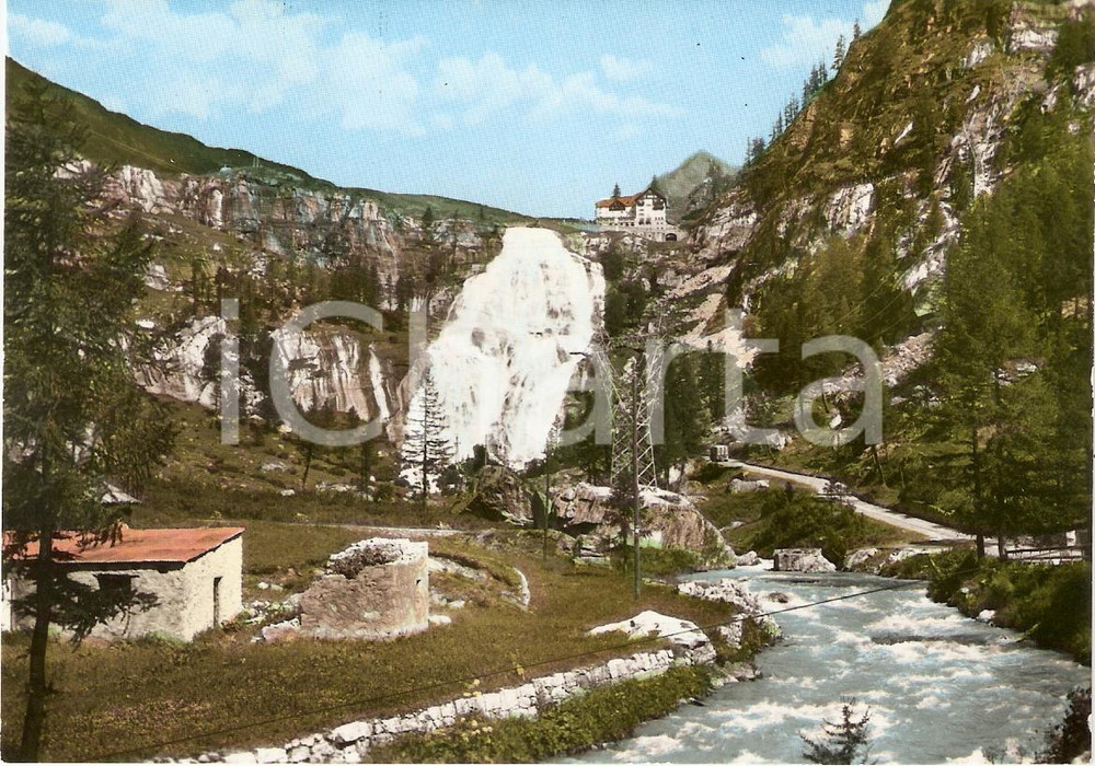 Cartolina originale da collezione 1955 ca FORMAZZA VB Panorama con CASCATE DEL TOCE Cartolina FG NV 1