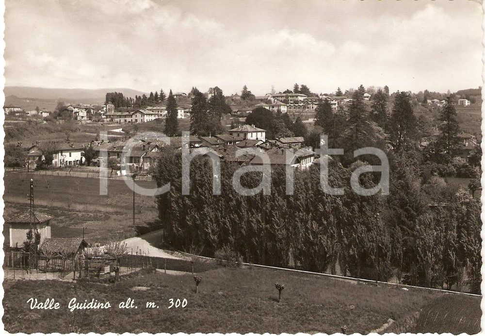 Cartolina originale da collezione 1953 VALLE GUIDINO Besana in Brianza MB Scorcio panoramico Cartolina FG VG 1