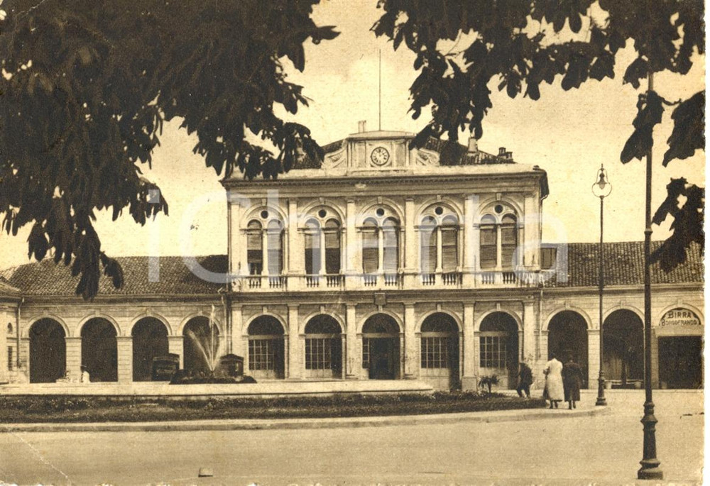 Cartolina originale da collezione 1952 CASALE MONFERRATO AL Stazione ferroviaria Cartolina animata FG VG 1