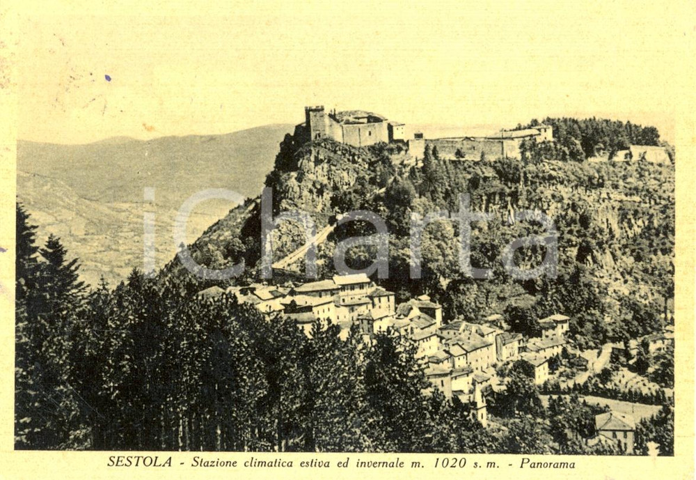 Cartolina originale da collezione 1957 SESTOLA MO Stazione climatica estiva ed invernale Cartolina FG VG 1