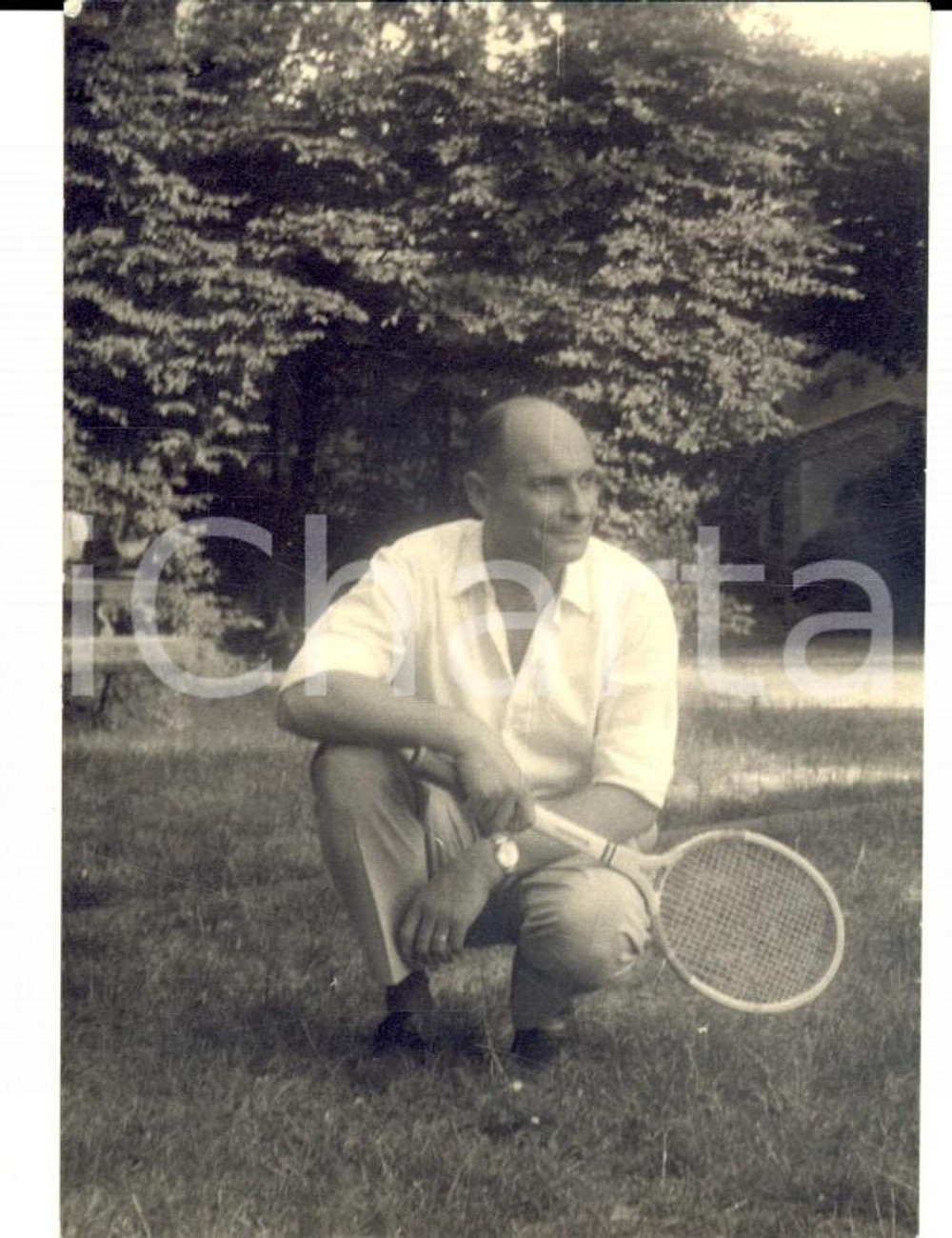 Fotografia d epoca originale 1940 ca VARESE Pausa durante una partita di tennis Fotografia 7 x 10 cm 1