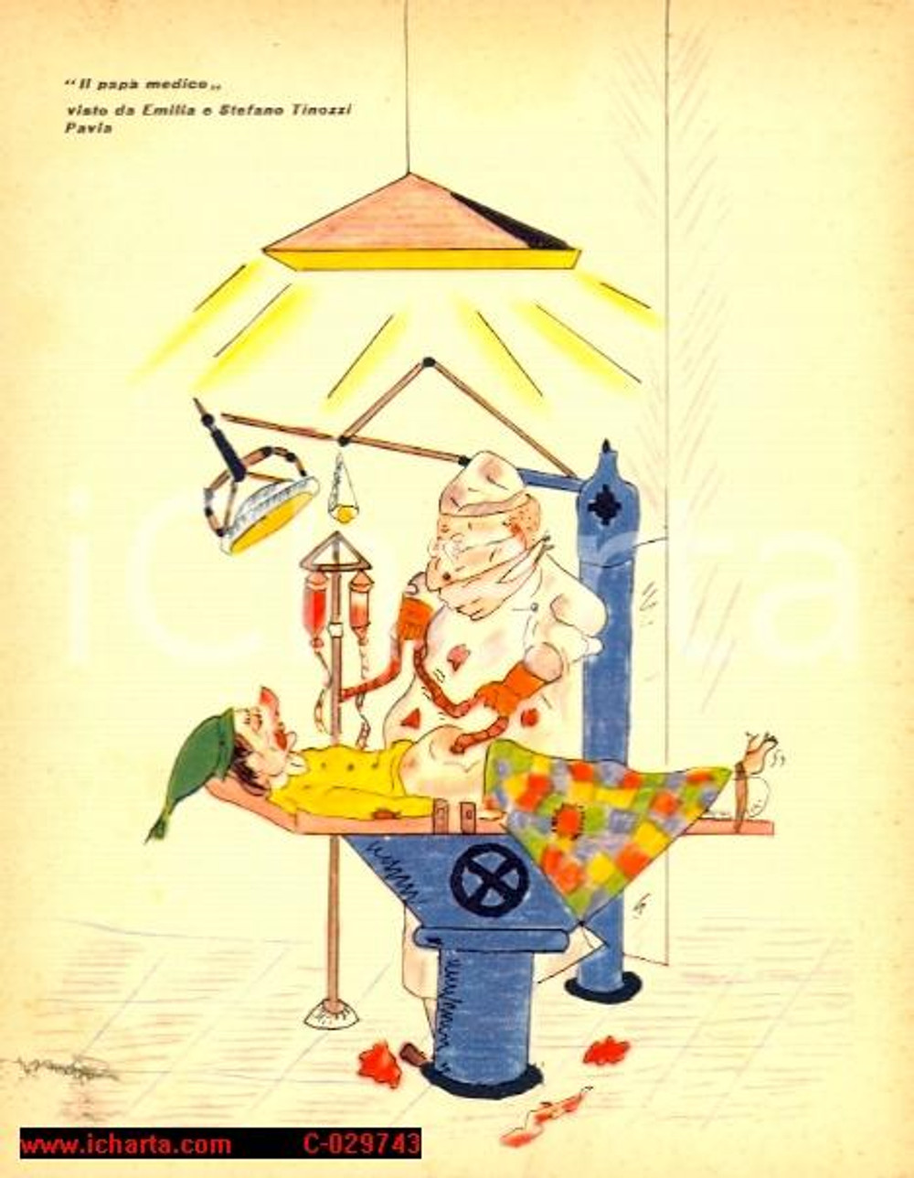 Materiale pubblicitario d’epoca 1955 FARMACEUTICA VITADOL CALCIO Pubblicità con disegno infantile 1
