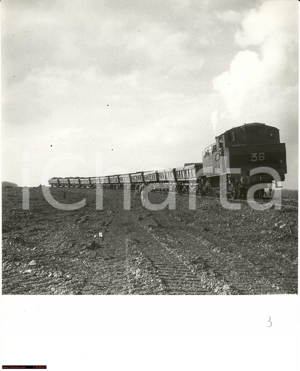 Fotografia d epoca originale 1955 CHEMIN DE FER FERROVIA DE SOMAIN A ANZIN fotografia 1