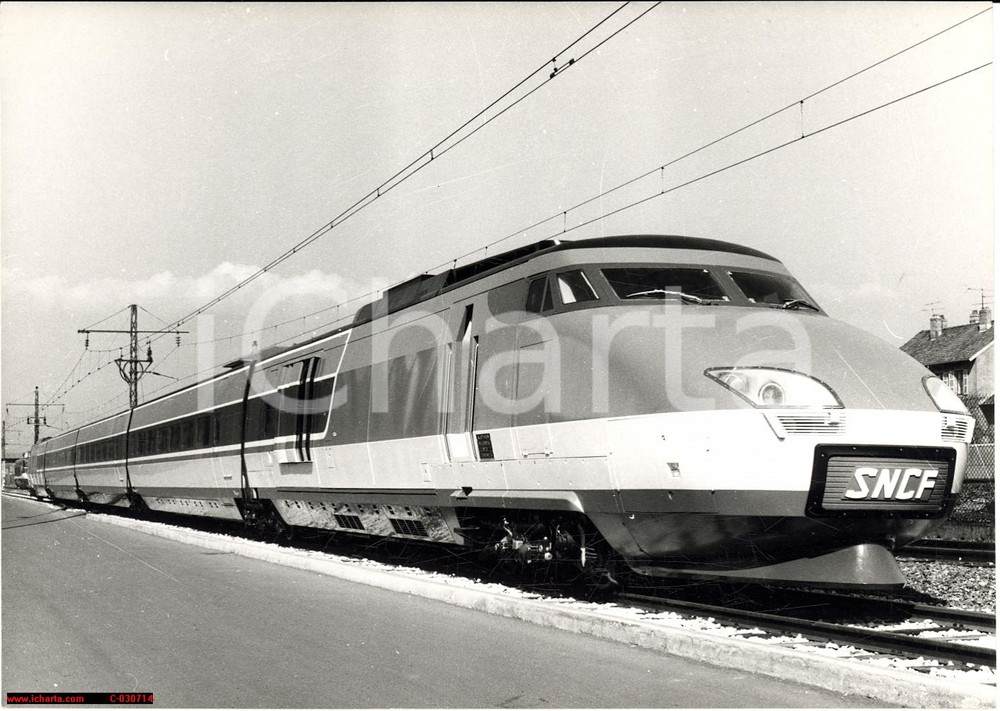 Fotografia d'epoca originale 1965 Ferrovia linea CHAMONIX LE FAYET VALLORCINE 1