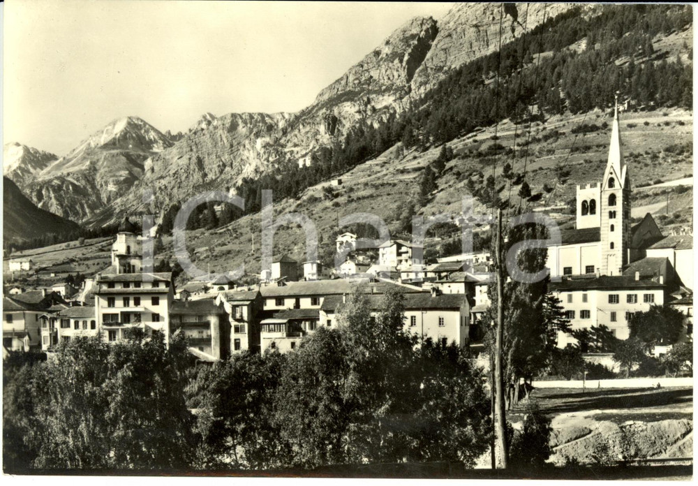 Cartolina originale da collezione 1950 ca BORMIO (SO) Veduta panoramica del paese * Cartolina FG NV 1