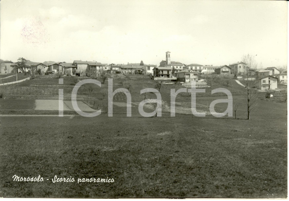 Cartolina originale da collezione 1968 CASCIAGO VA Scorcio panoramico frazione MOROSOLO Cartolina FG VG 1