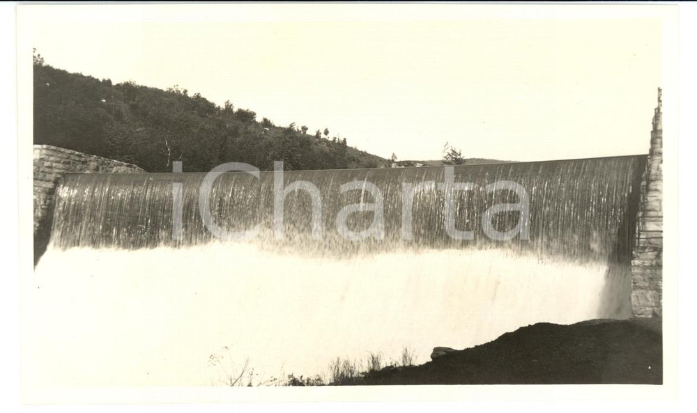 Fotografia d'epoca originale 1913 NORTH ADAMS (USA) Water fall above the town *Photo 1