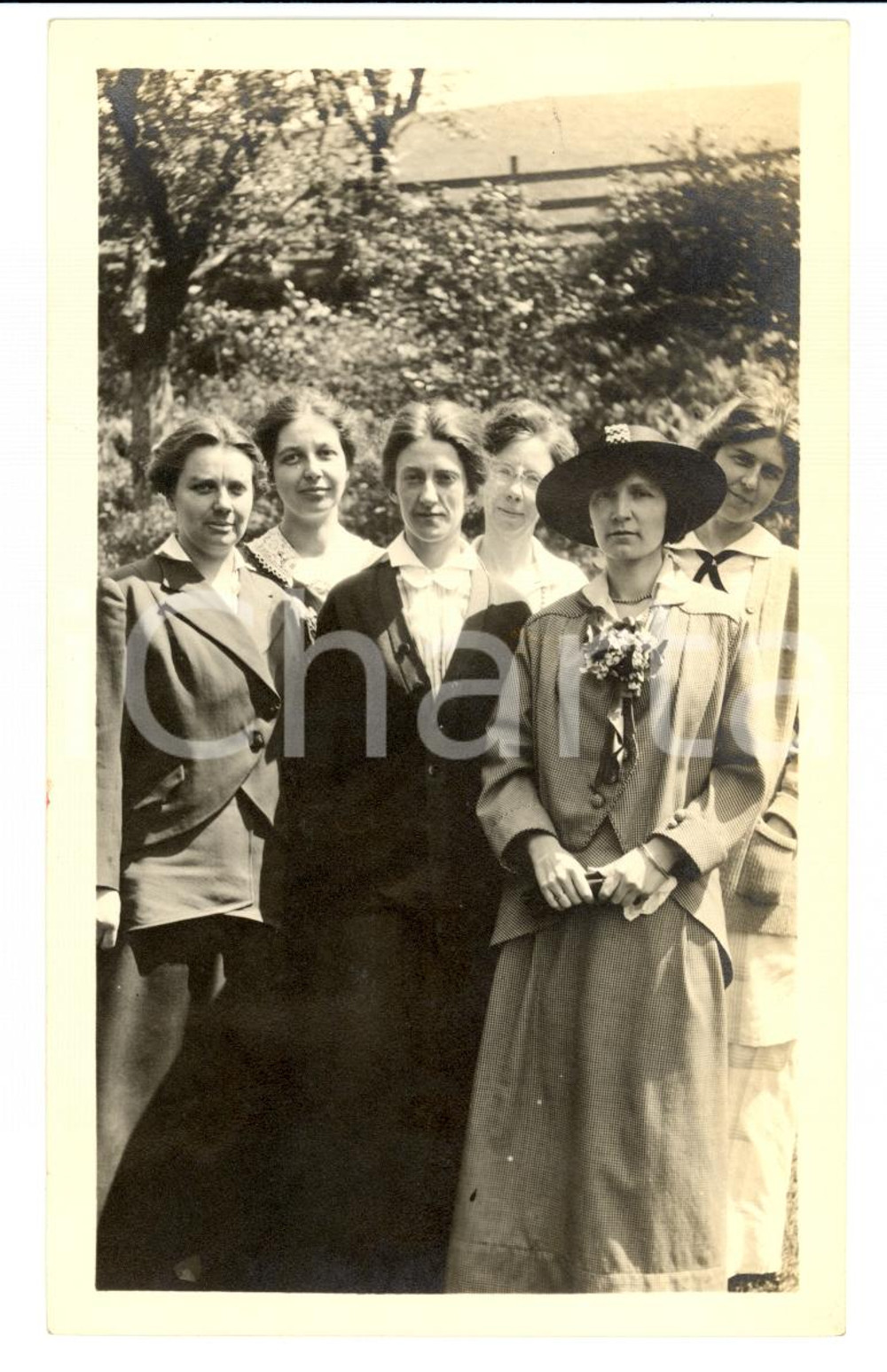 Fotografia d'epoca originale 1913 ADAMS MA (USA) High School women teachers *Photo 1