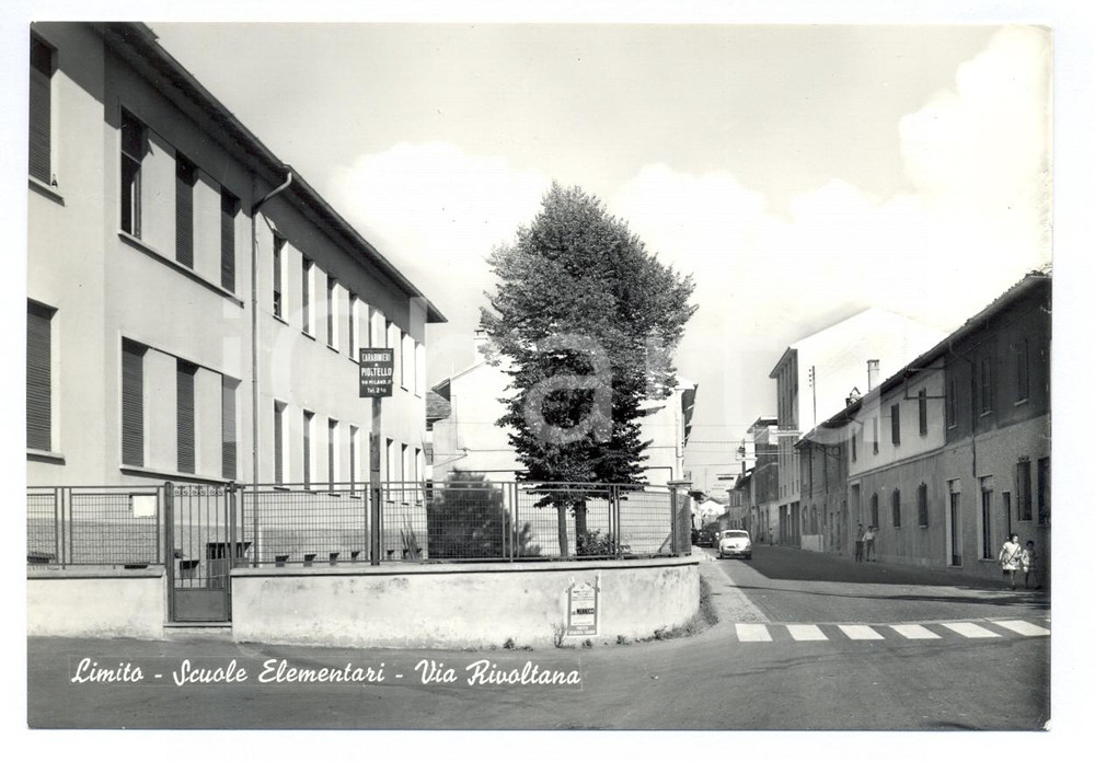 Cartolina originale da collezione 1950 LIMITO PIOLTELLO Scuole Elementari Rivoltana 1