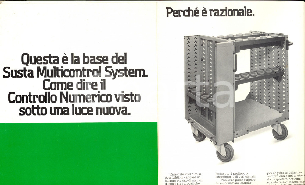 Materiale pubblicitario d’epoca 1970 ca MILANO Ditta SUSTA - Multicontrol System *Catalogo ILLUSTRATO 1