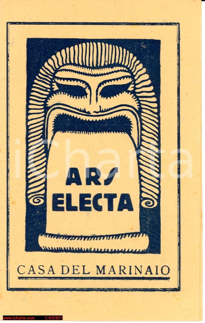 Materiale pubblicitario d’epoca 1928 VENEZIA Casa del Marinaio   Compagnia Ars Electa  La Maestrina 1