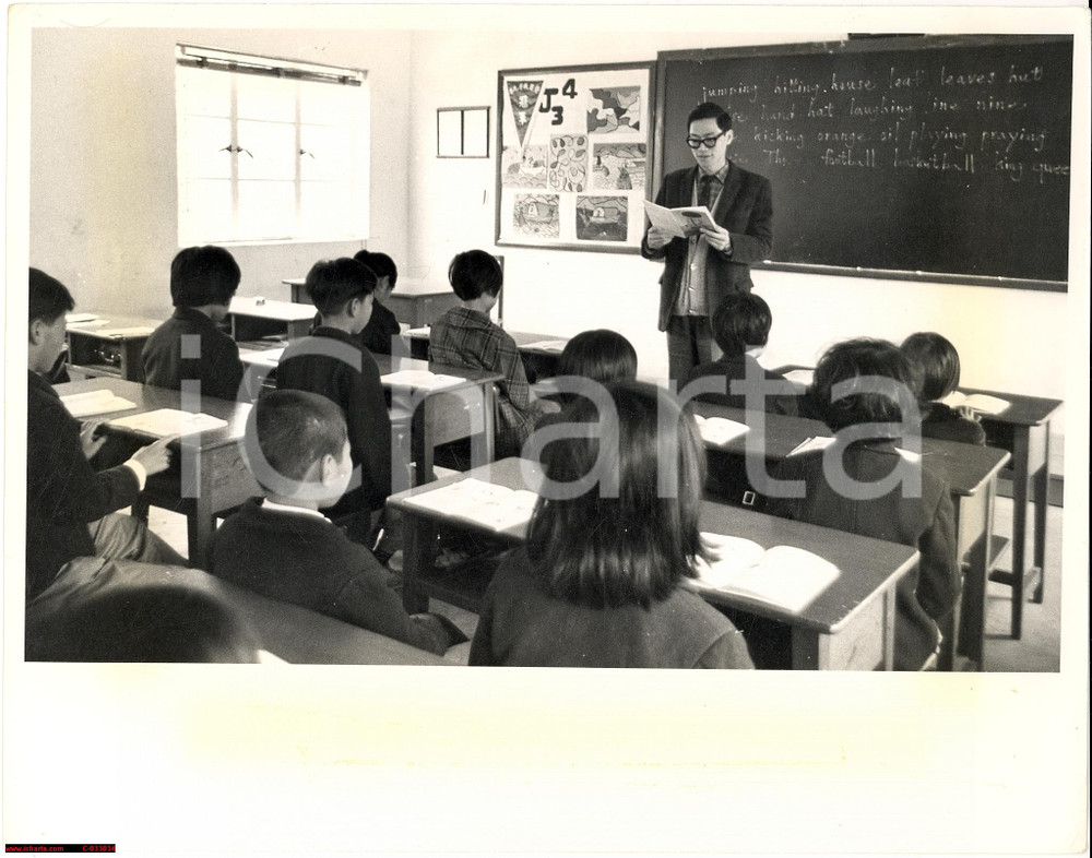 Fotografia d'epoca originale 1969 Hong Kong Boat People happines REAL PHOTO 1