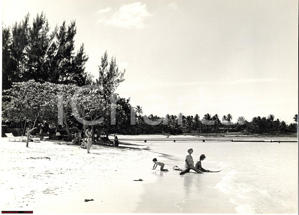 Fotografia d'epoca originale 1960 JAMAICA MAMEE Bay - Ocho Rios *beach photo 1