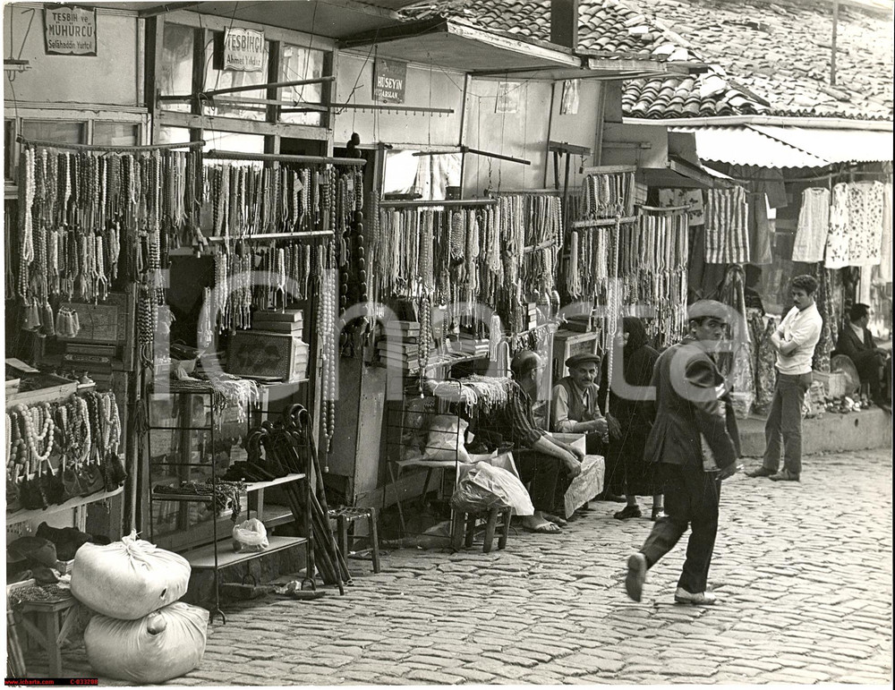 Fotografia d'epoca originale 1960 Turchia Turkey BURSA market REAL PHOTO 1