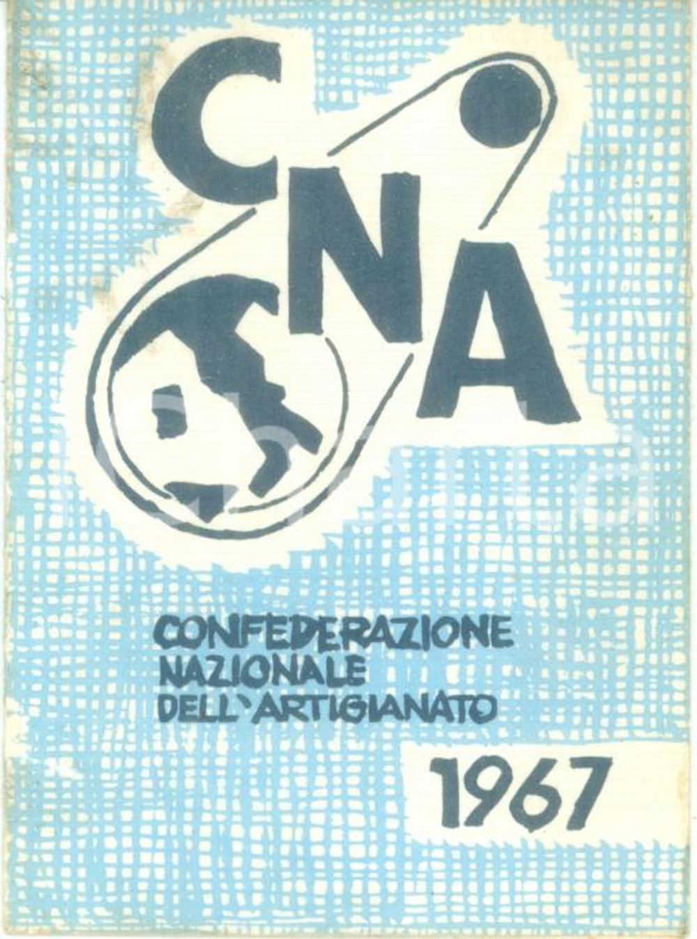 Oggetto da collezione cartaceo 1966 TORINO Tessera CNA Confederazione Nazionale Artigianato 1