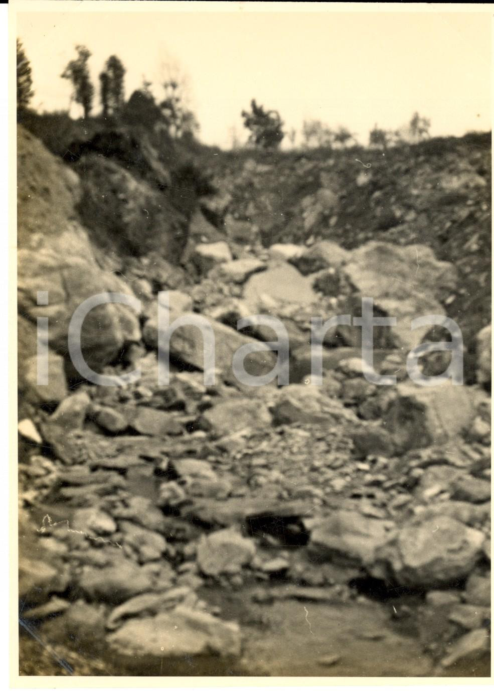 Fotografia d epoca originale 1925 ca STRADA DEL BRALLO Veduta FOSSO VENDEMIASSI Foto artistica 1