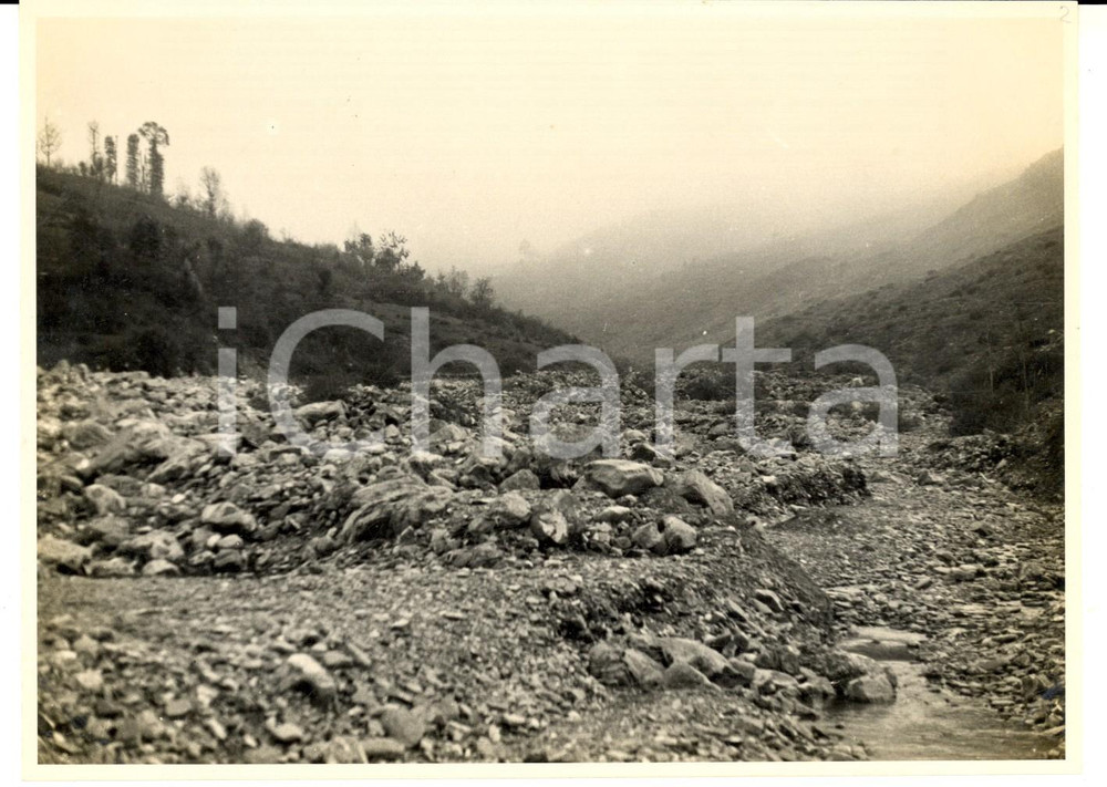 Fotografia d epoca originale 1925 ca STRADA DEL BRALLO Scorcio dal FOSSO VENDEMIASSI Fotografia artistica 1