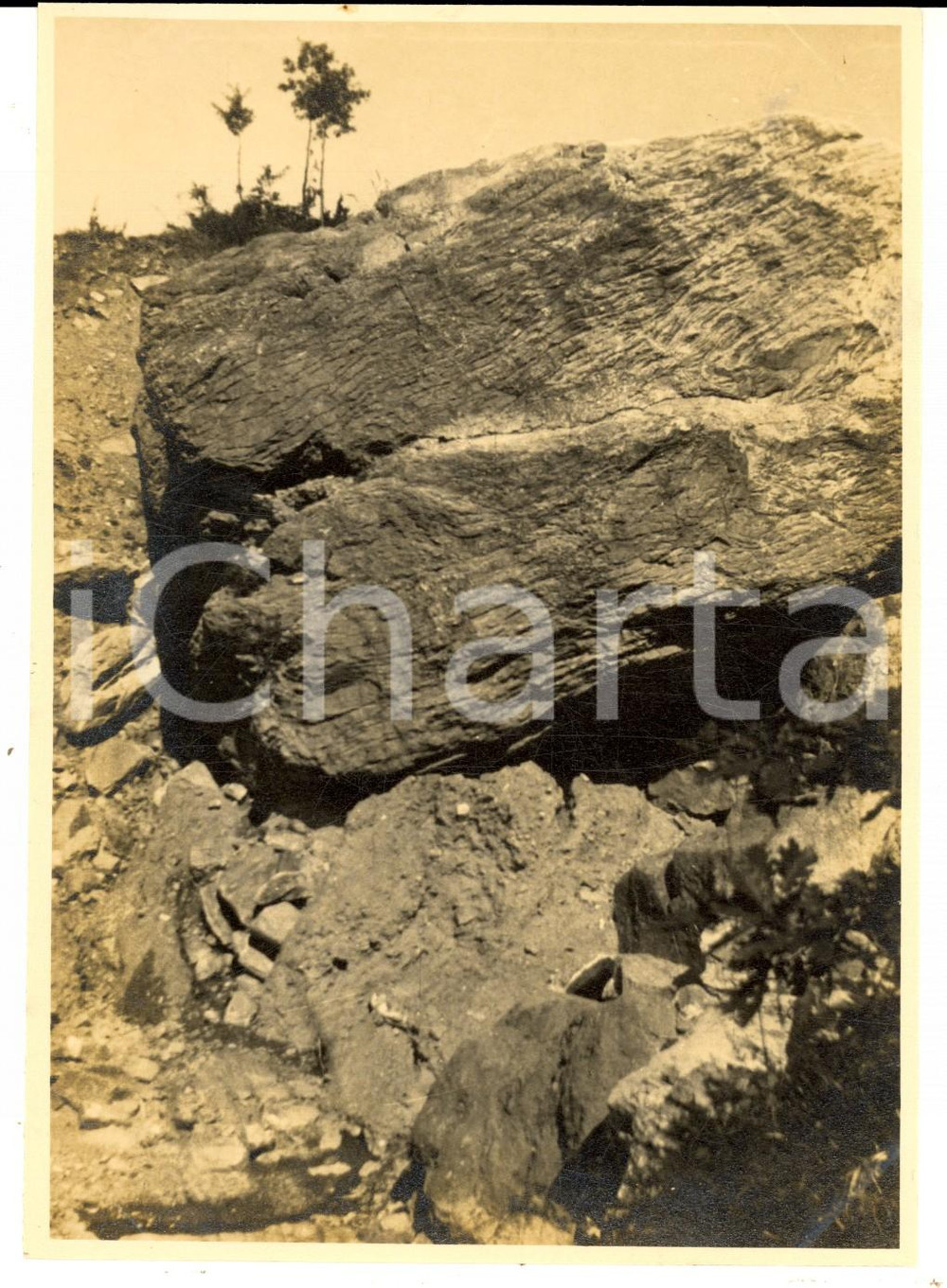 Fotografia d epoca originale 1925 STRADA DEL BRALLO PV Scorcio dal FOSSO DELLA VALLE Foto artistica 1