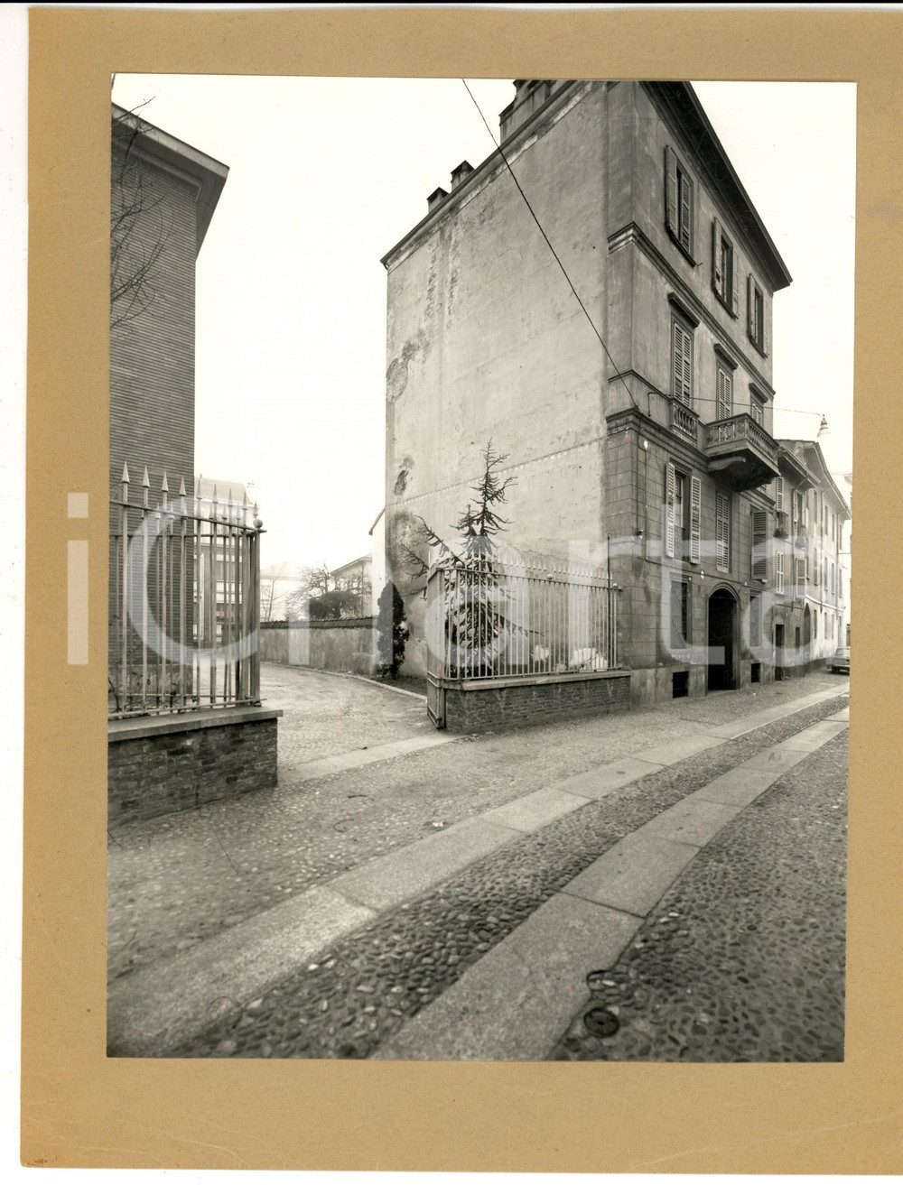 Fotografia d'epoca originale 1960 ca PAVIA Scorcio di via BOEZIO *Fotografia artistica 23x18 cm 1