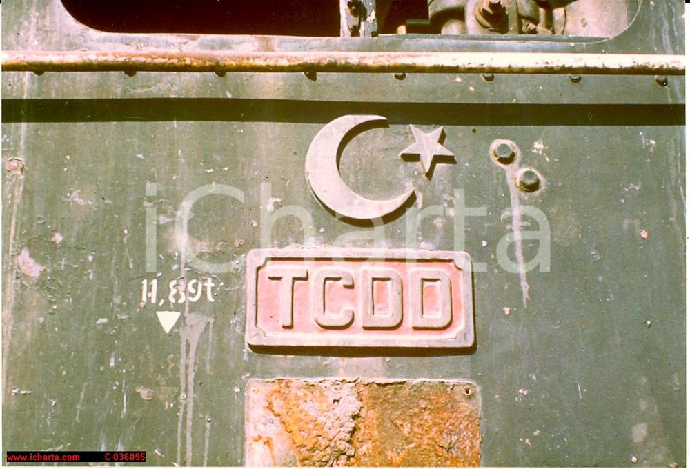 Fotografia d'epoca originale 1970 Treno Turchia, Turkish Train TCDD, Turk Tren 1