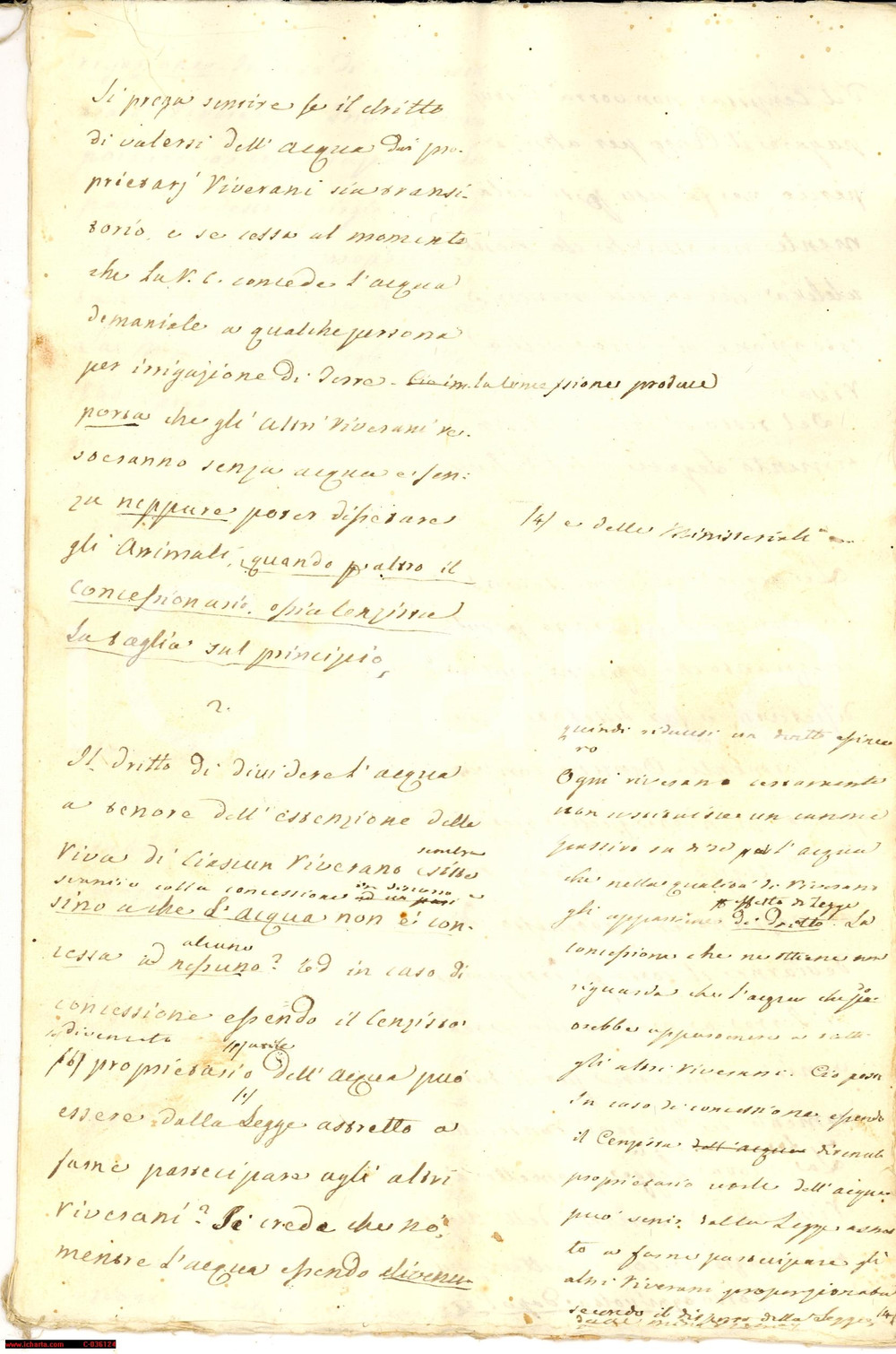 Documento originale, autentico 1840 PALAZZOLO ACREIDE Costruzione diga FIUME TELLARO 1