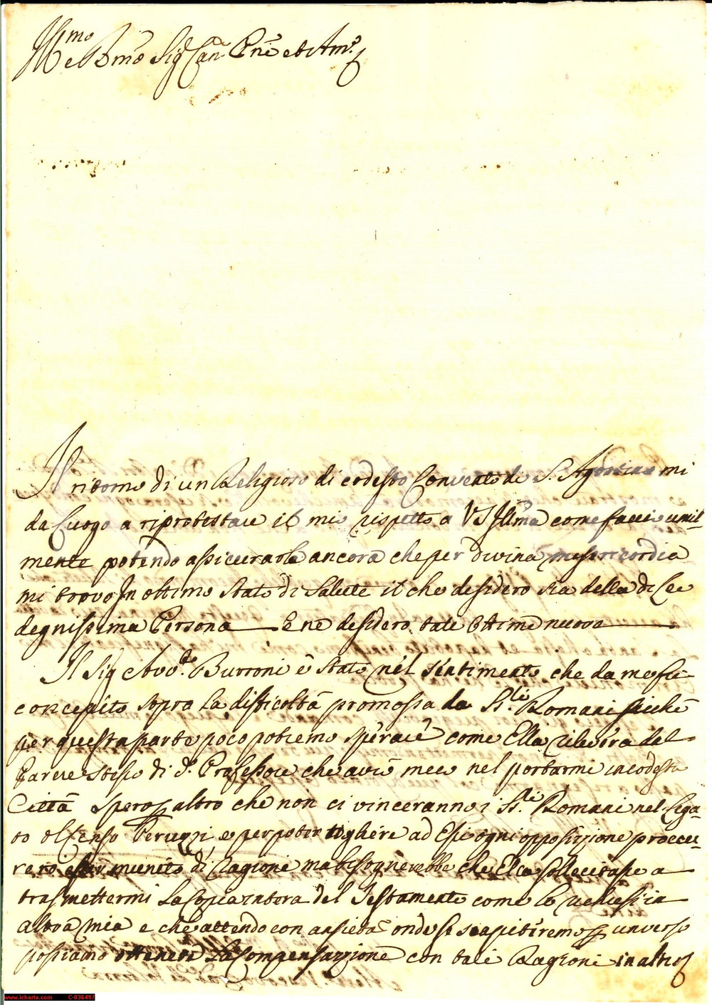 Manoscritto, lettera originale 1771 VOLTERRA Mons. Alessandro GALLETTI legato PERUZZI 1