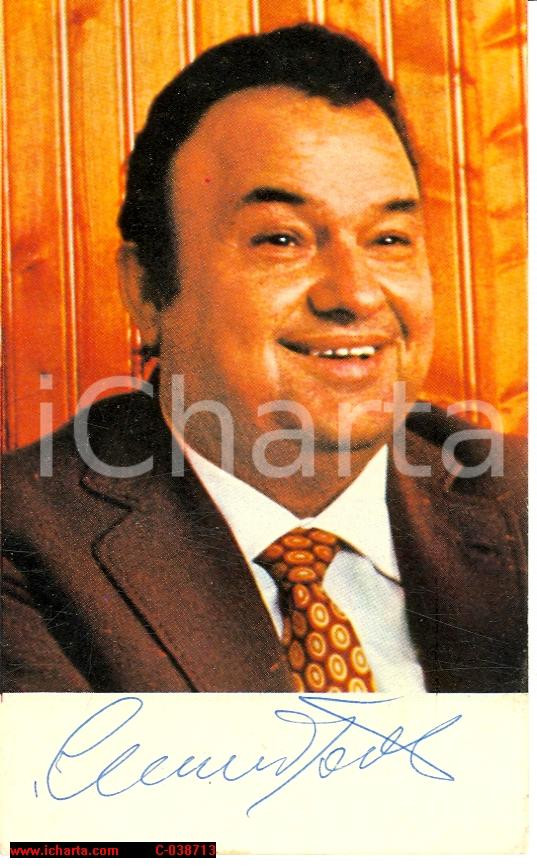 Autografo originale 1970 circa LUCIANO TAJOLI  Fotografia con autografo 1