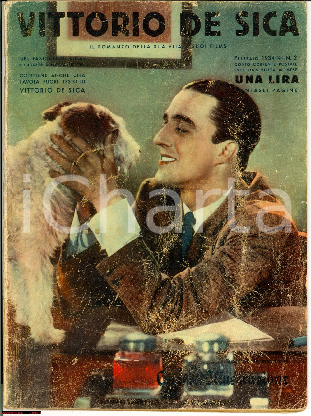Giornale, rivista storica 1934 VITTORIO DE SICA Il romanzo della sua vita I film 1